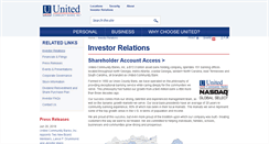 Desktop Screenshot of ir.ucbi.com