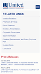 Mobile Screenshot of ir.ucbi.com